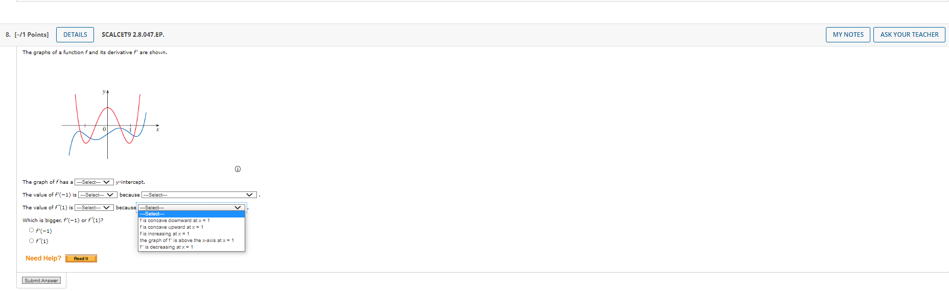 DETAILS SCALCET9 2.8.032. MY NOTES ASK YOUR TEACHER PRACTICE ANOTHER Find the