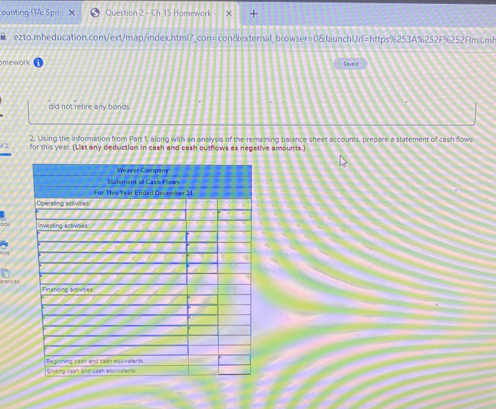 Required Information [The following information applies to the questions displayed below.] Comparative