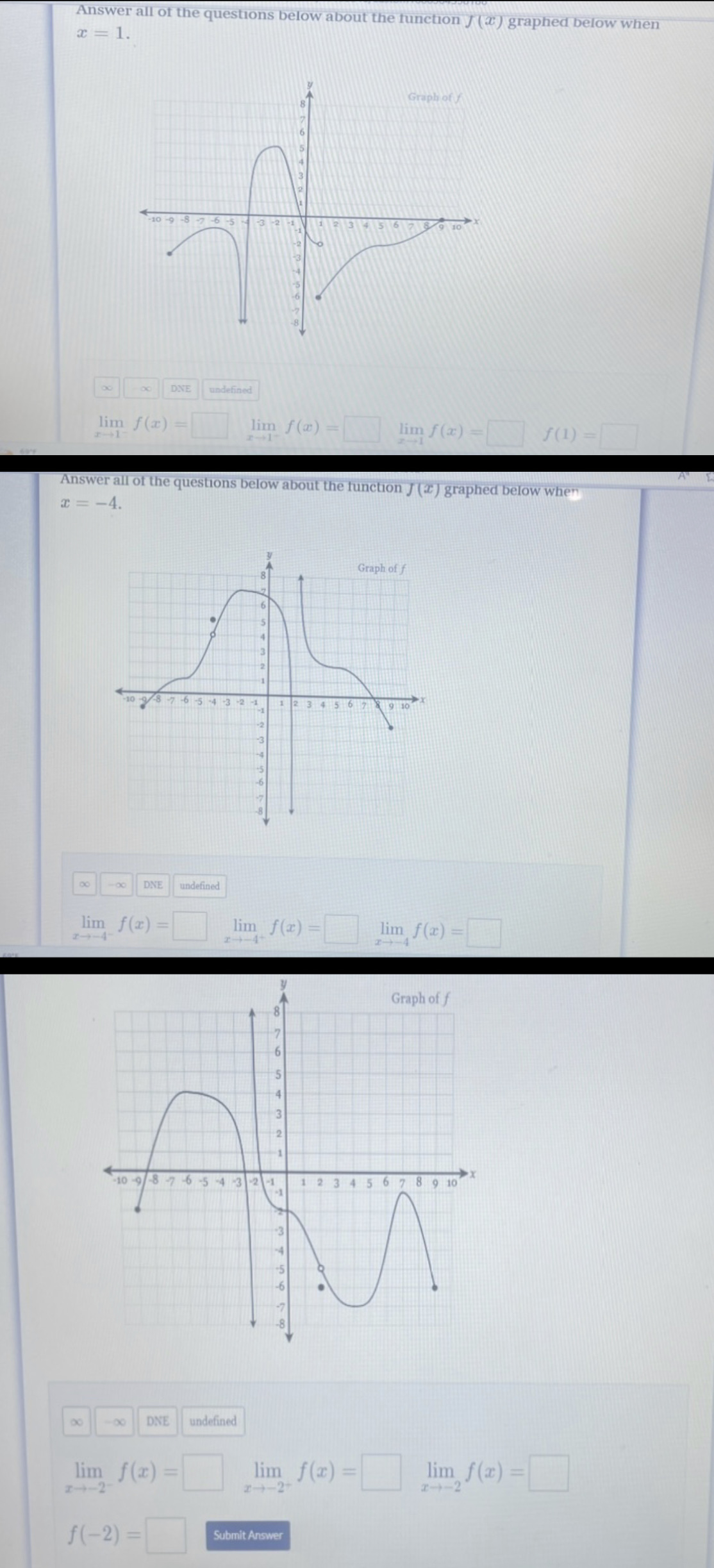  Answer all of the questions below about the function J ()