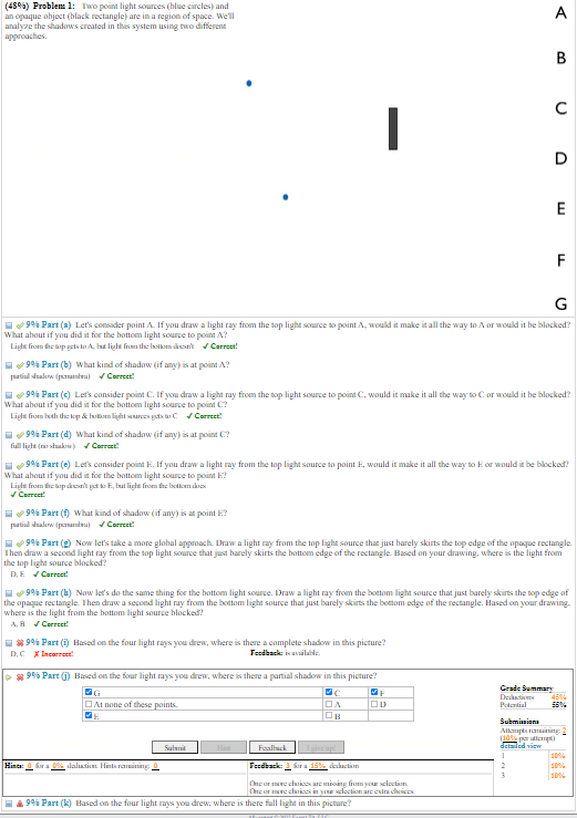 opaque object (black rectangle) are in a region of space. We'll A