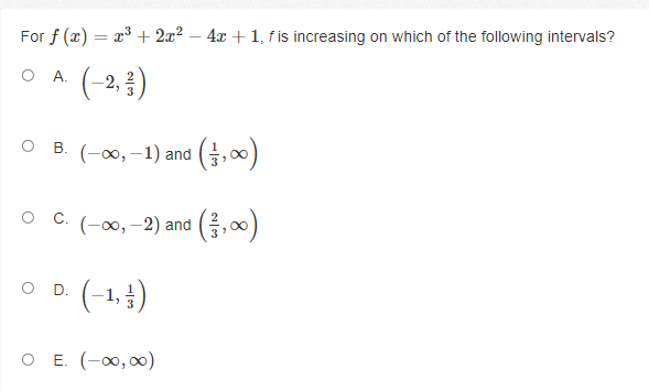 For f (x) = 3 + 2x- - 4x + 1,