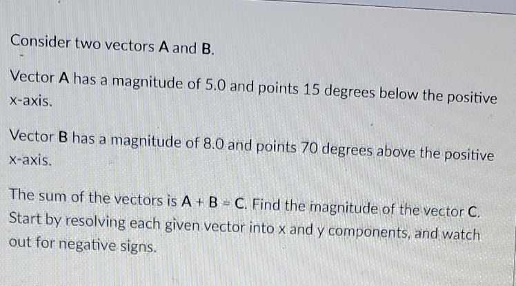 What angle does Vector C make with the positive x-axis? please show