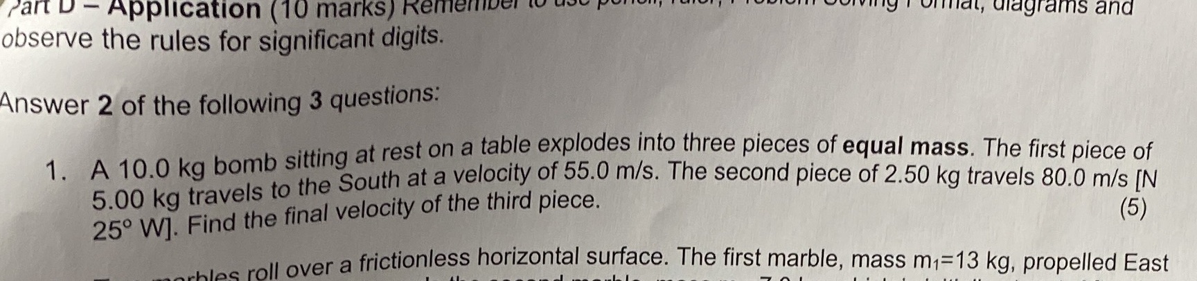 answer fully and use diagrams part D - Application (10 marks) Remember