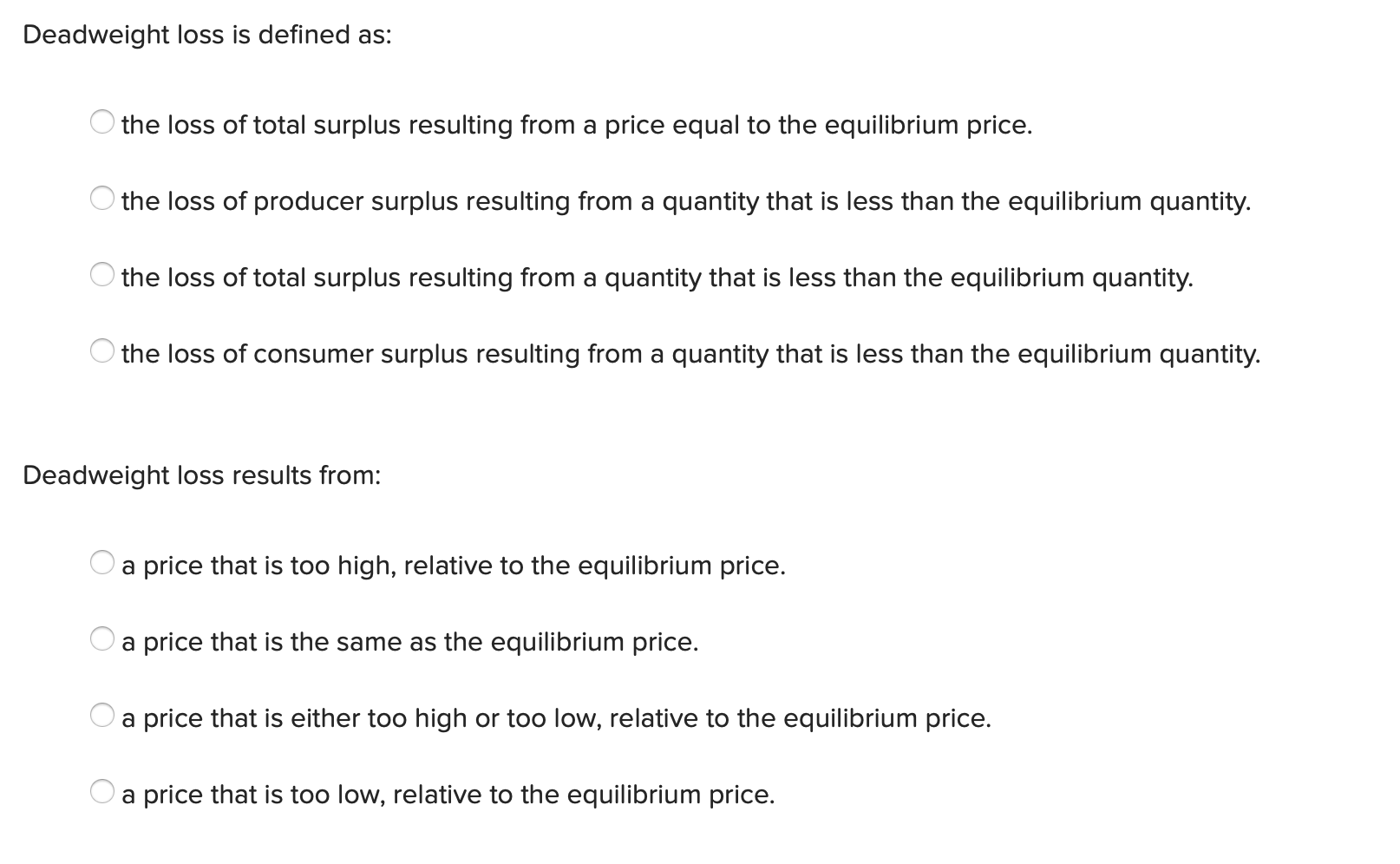pays is higher than the amount the seller receives. the buyers' equilibrium