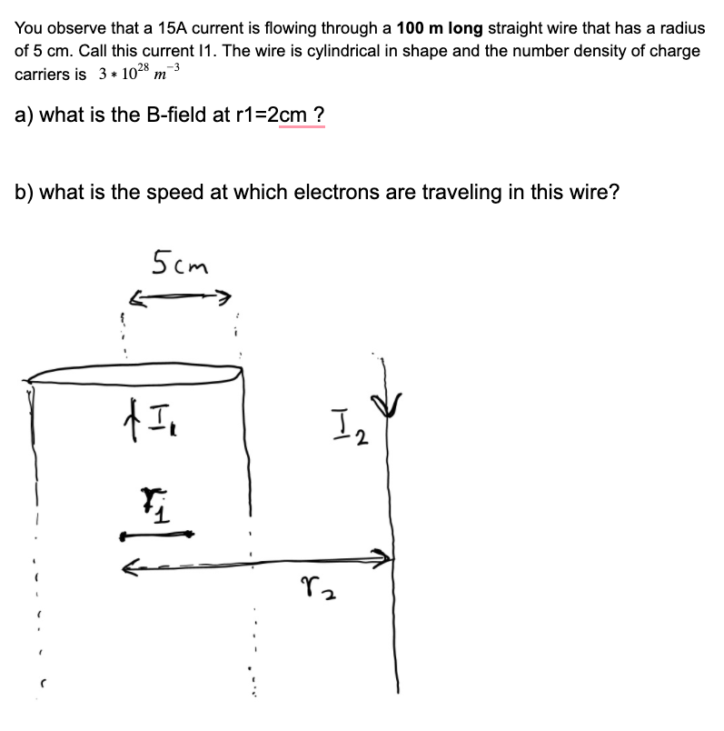 You observe that a 15A current is flowing through a 100