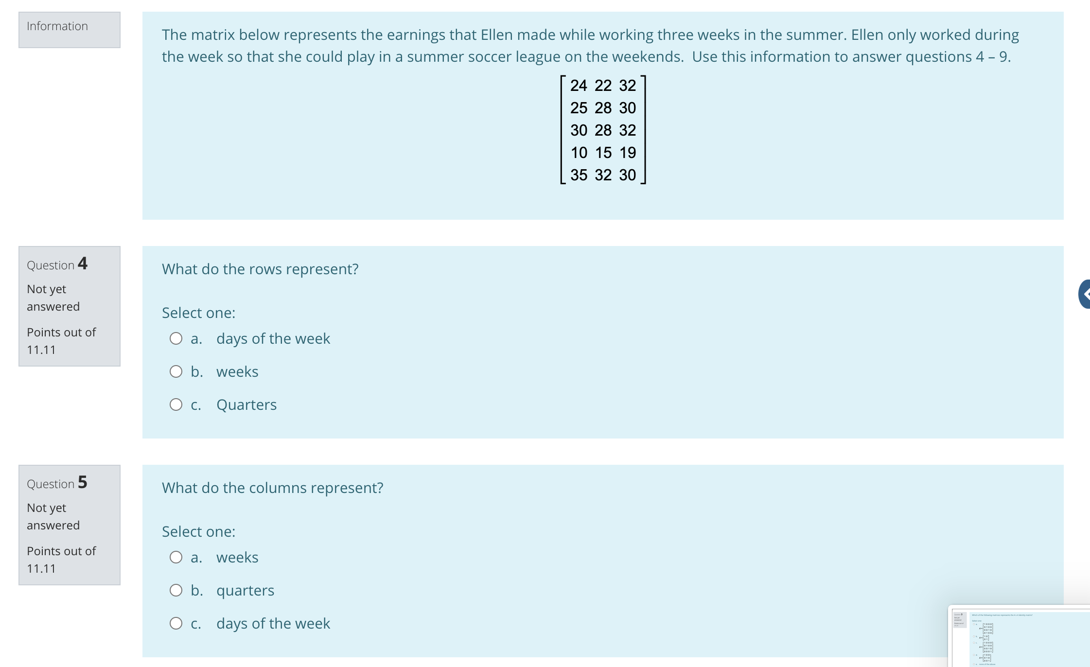 order 3 x 1, 232 does not exist O c. order 3
