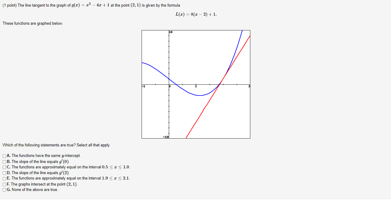 (1) = f' (2) = f' (4) = f' (7) =(1 point)