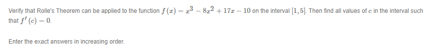 Verify that Ftelle's Theorem can be applied to the function f