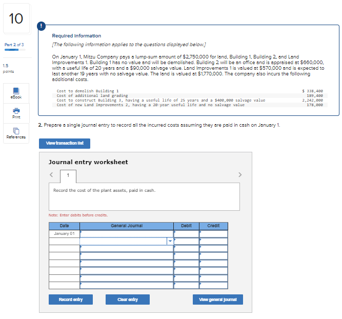 SOLVE QUESTIONS 9-11 (3 PART QUESTION) 10 Required Information Part 2 of