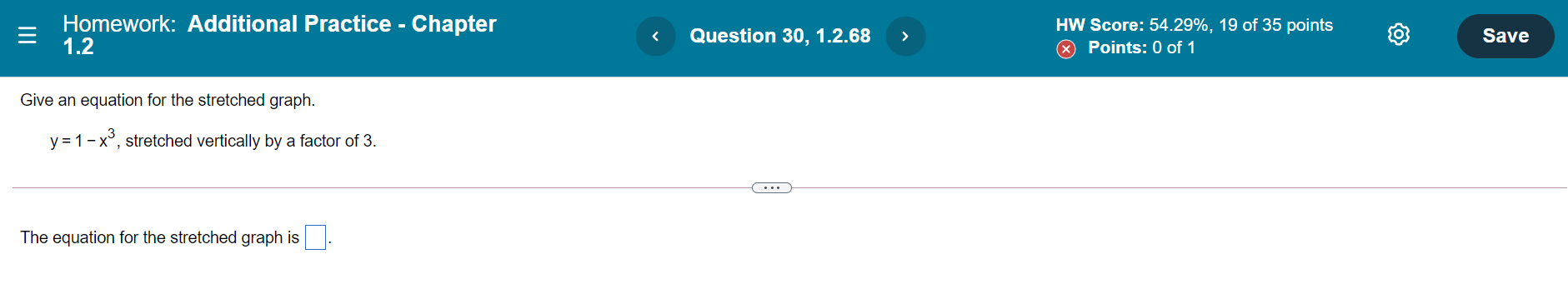 of explanation: E Homework: Additional Practice - Chapter Question 24, 1.2.57 HW