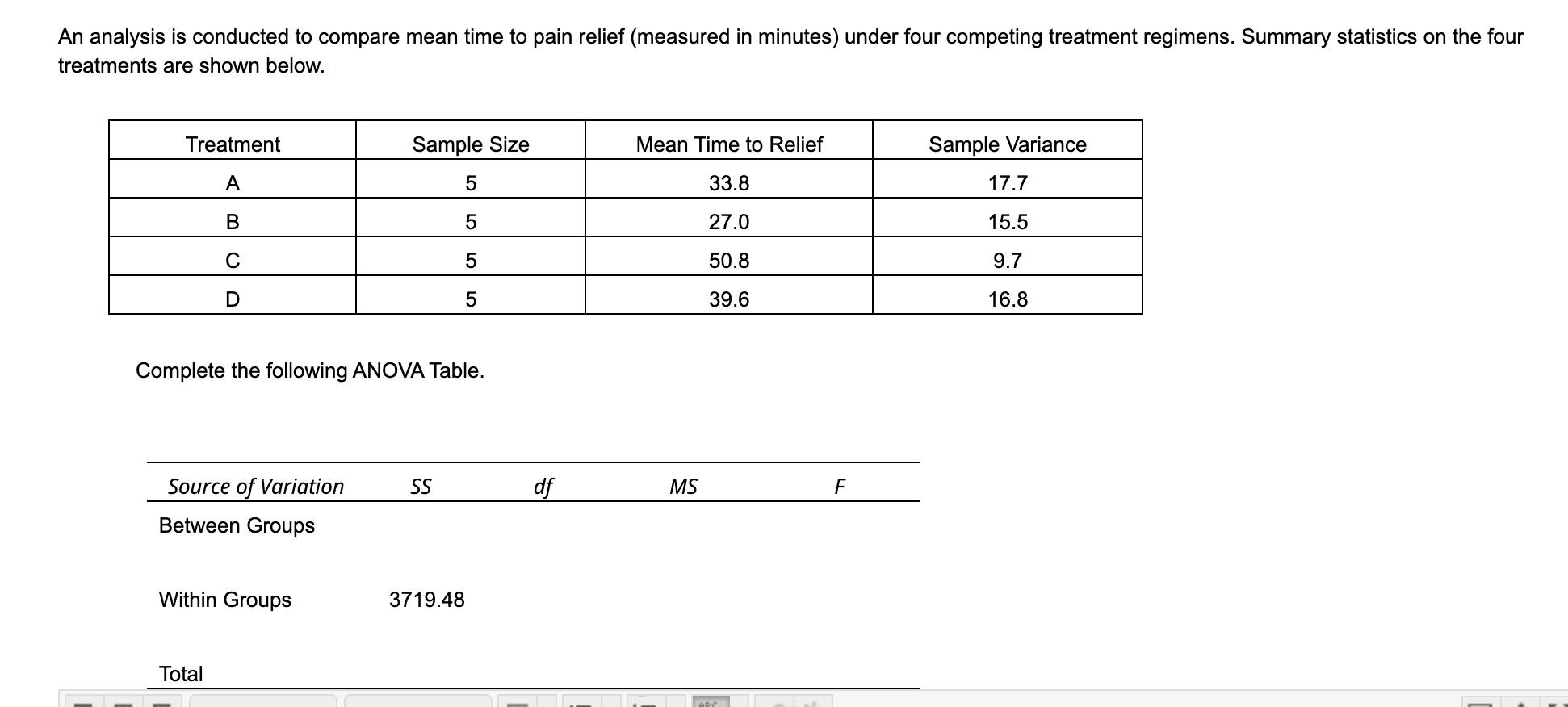 Please show formula and work than you An analysis is conducted to