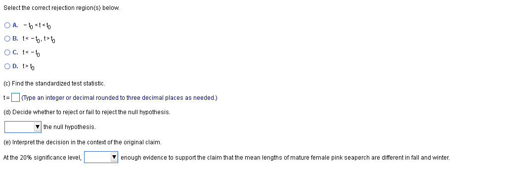 that the mean length of mature female pink seaperch is different in