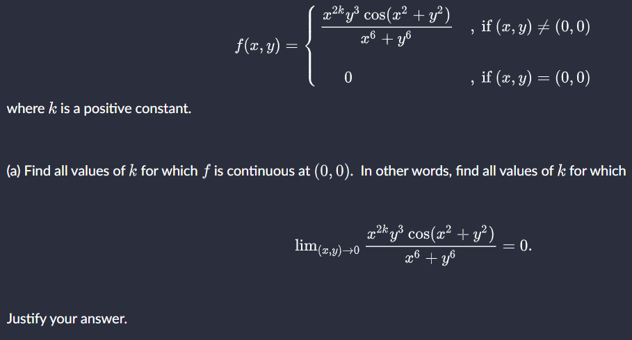 Consider the function f : R2 R given by: c2k y' cos(x2