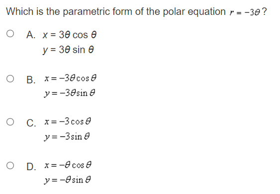 t? O A. The graph is a circle with a radius of