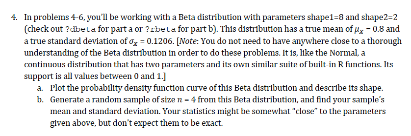 How do I solve this using R (coding language) 4. In problems