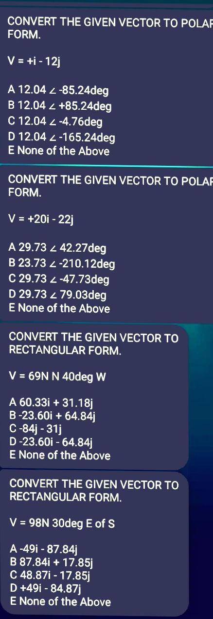12j A 12.04 4 -85.24deg B 12.04 2 +85.24deg C 12.04 4