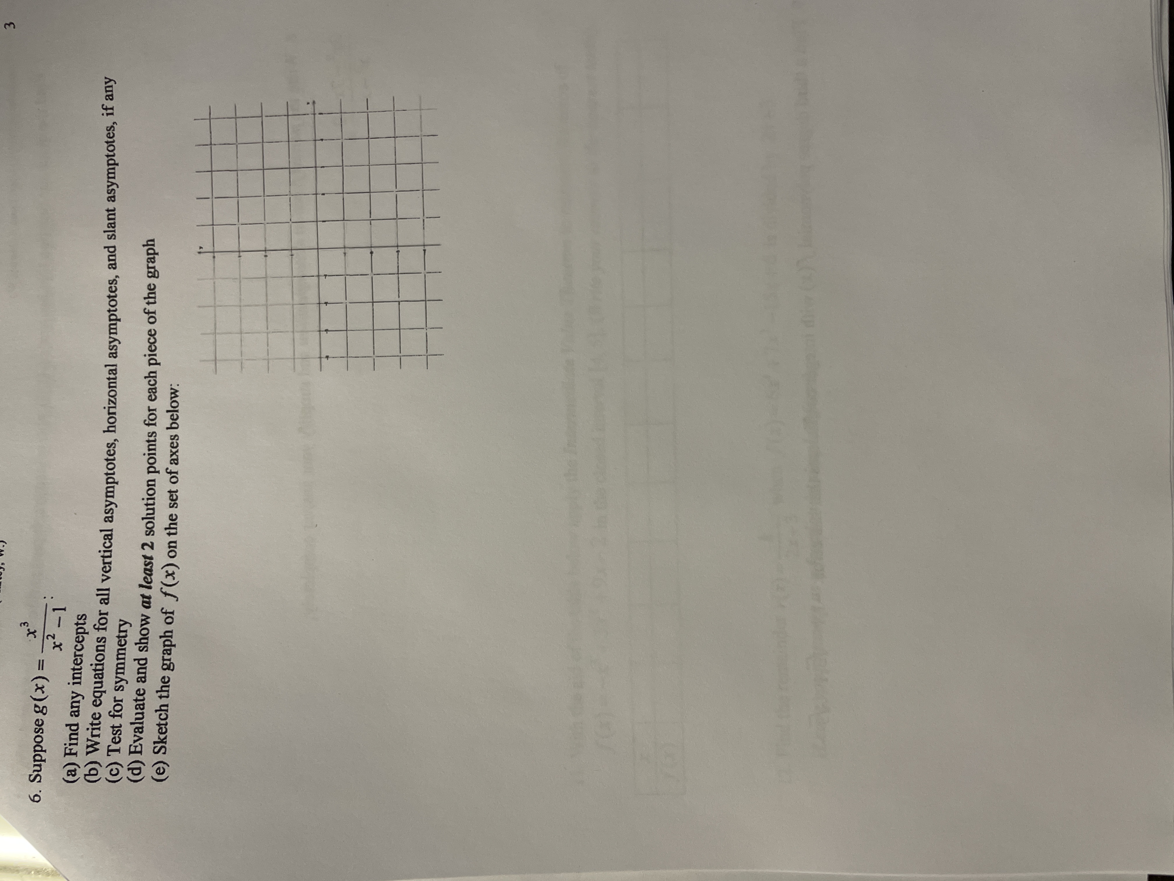 2 solution points for each piece of the graph (e) Sketch the