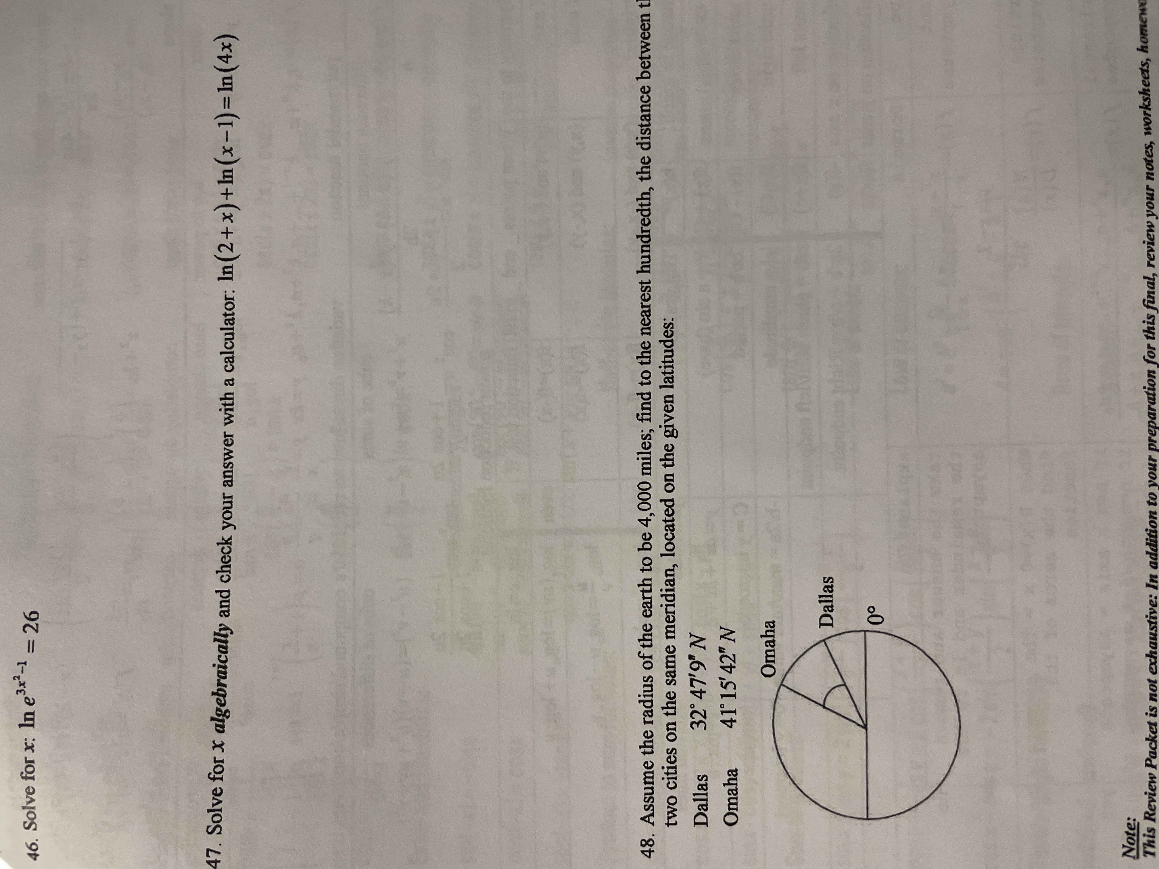form) 14. Solve the inequality and graph the solution on the number