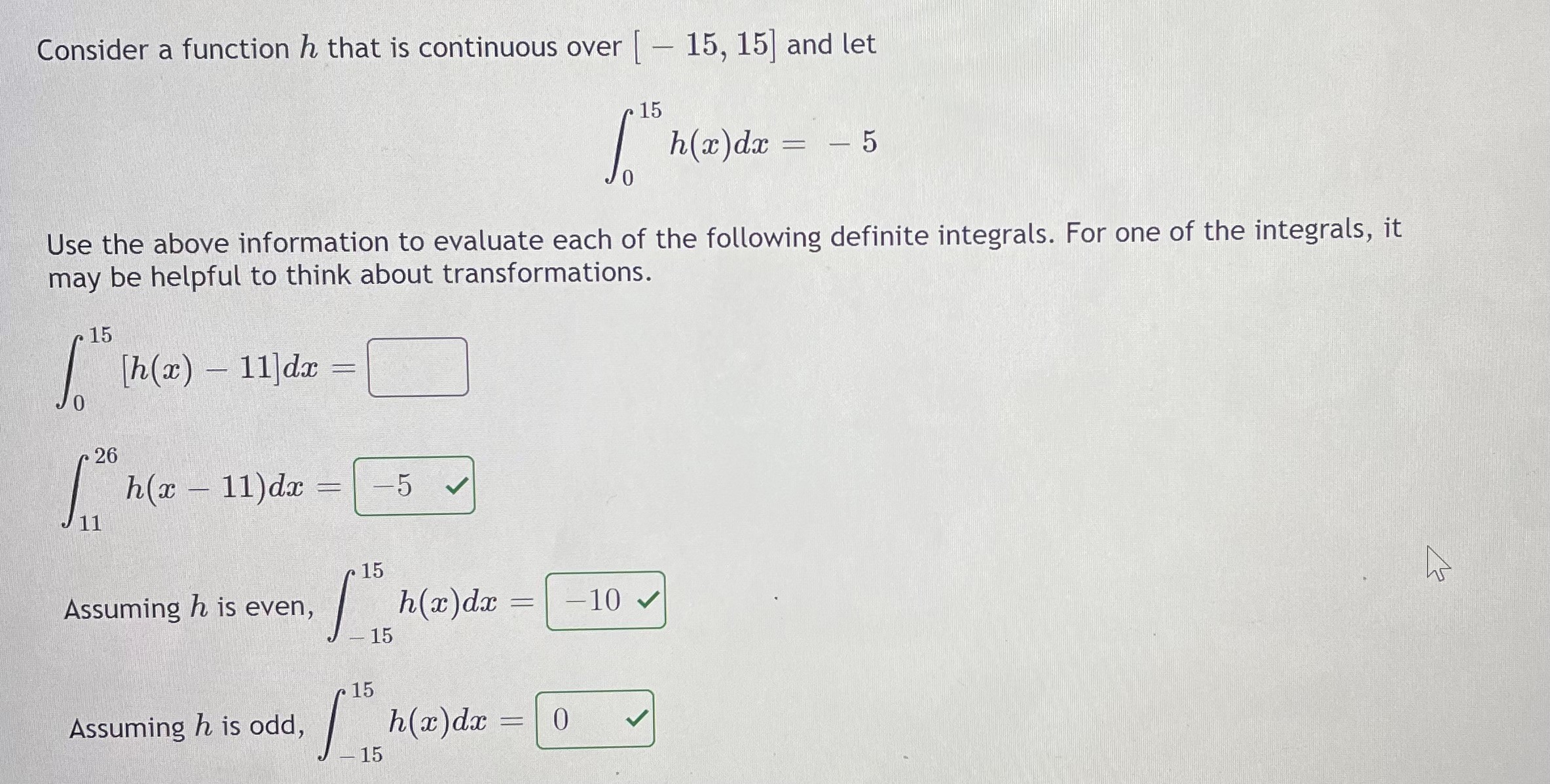 to evaluate each of the following definite integrals. For one of the