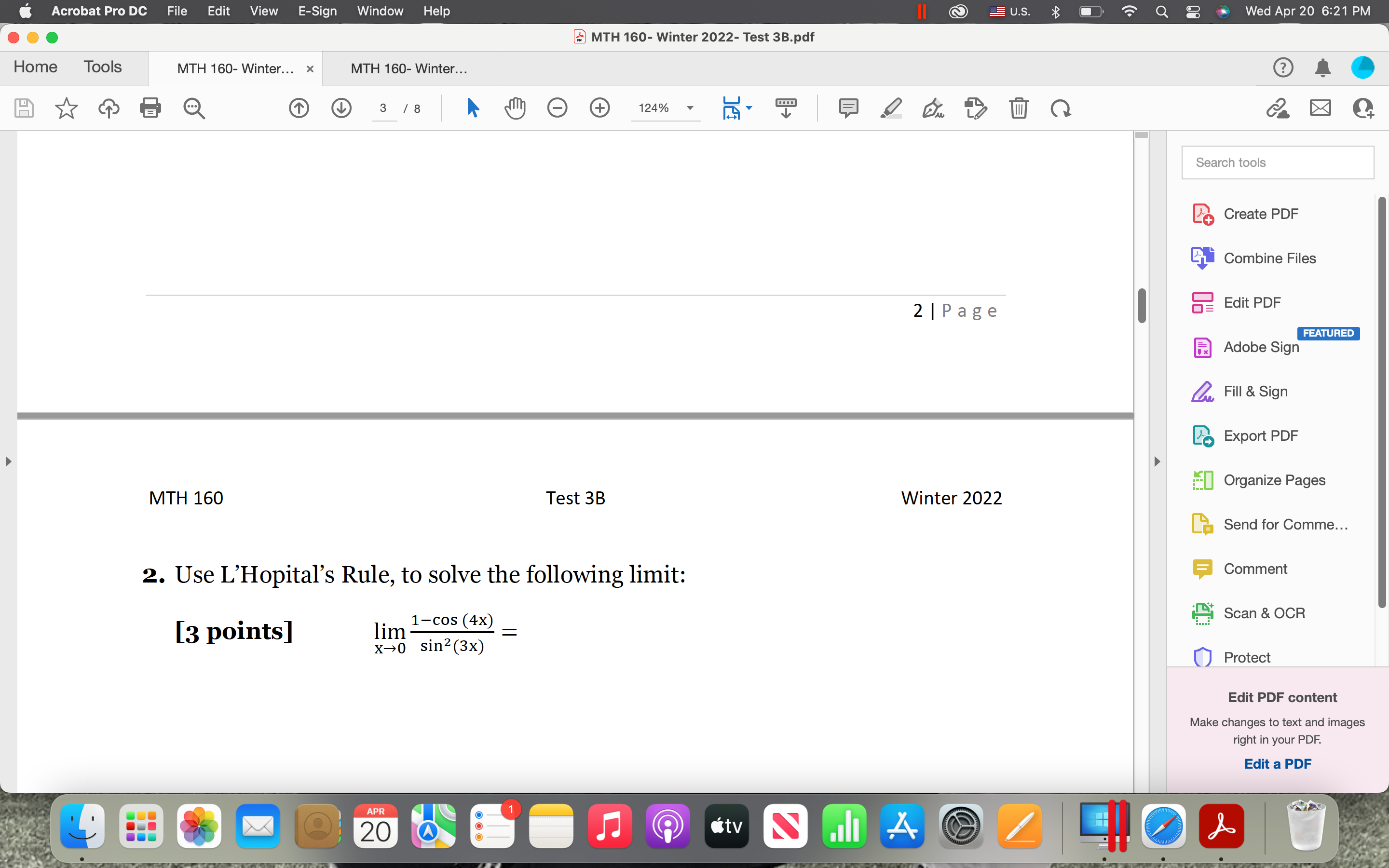  Acrobat Pro DC File Edit View E-Sign Window Help U.S. Q