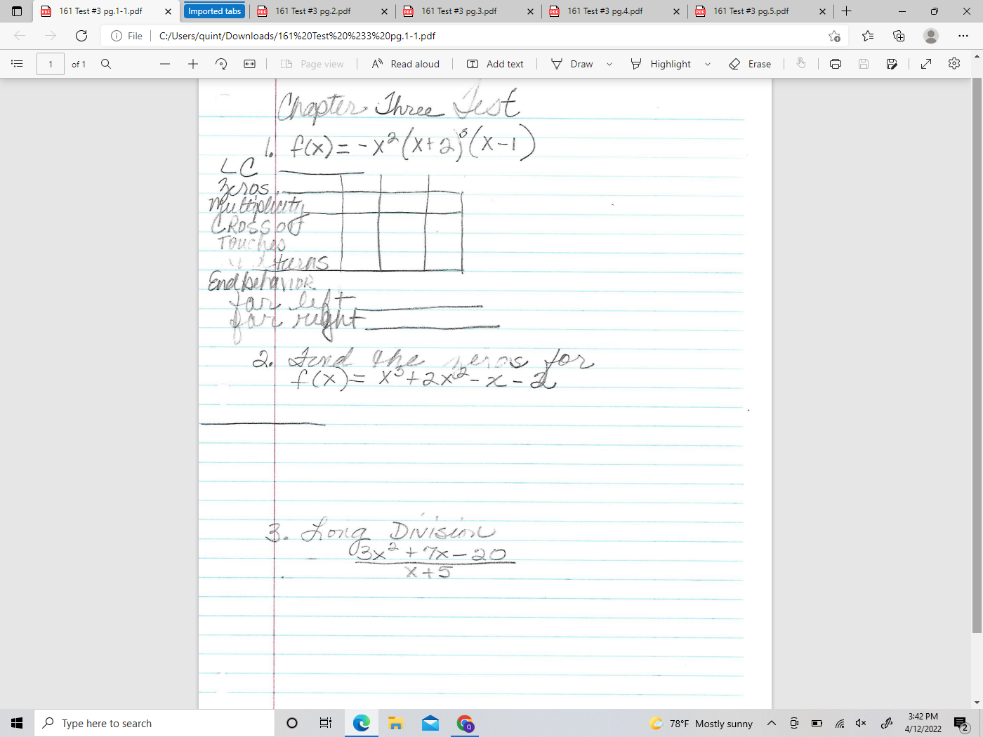 161 Test #3 pg.1-1.pdf * Imported tabs am 161 Test #3