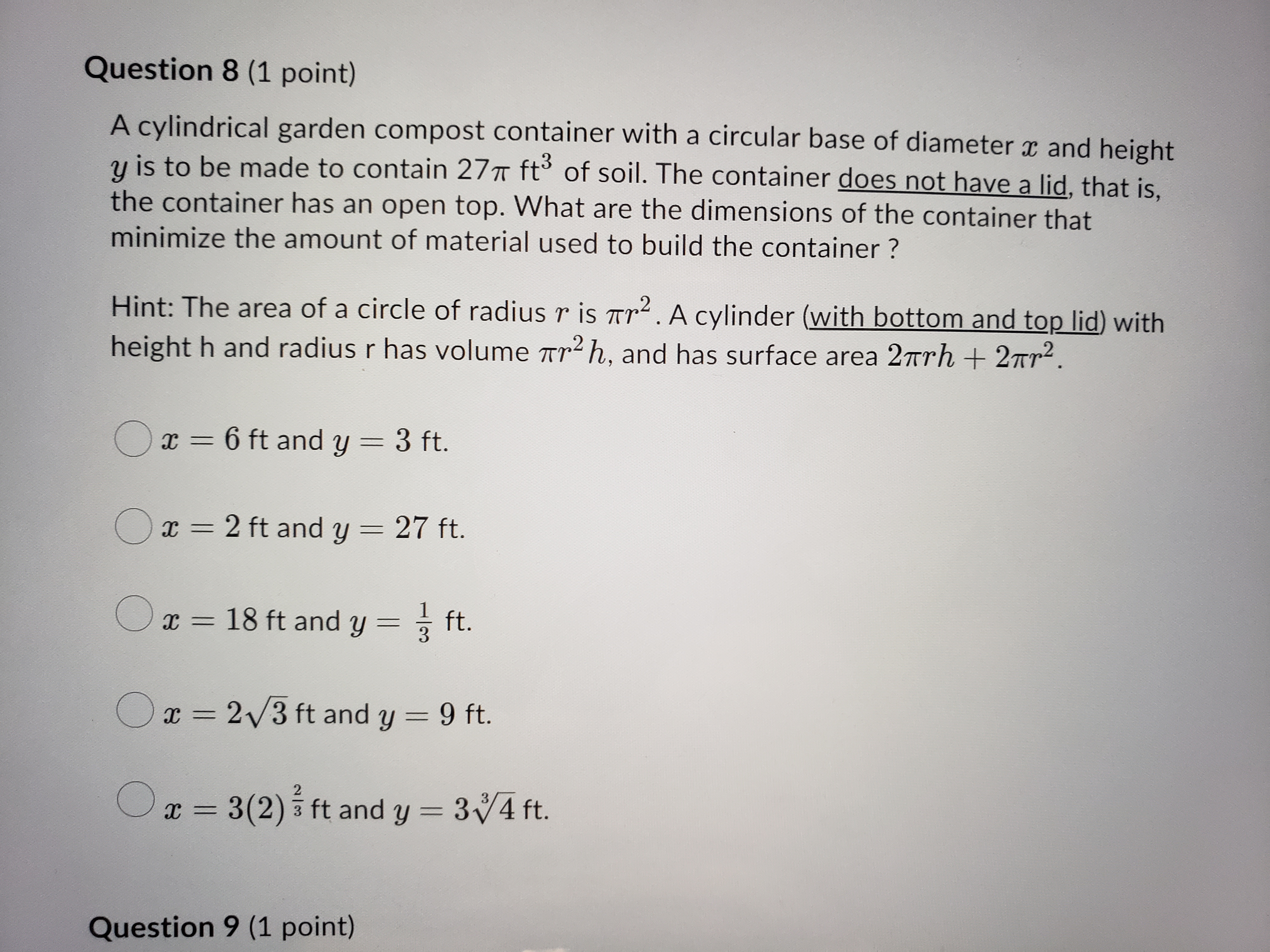 3x3 - 1 is concave down on the interval(s) (select all that