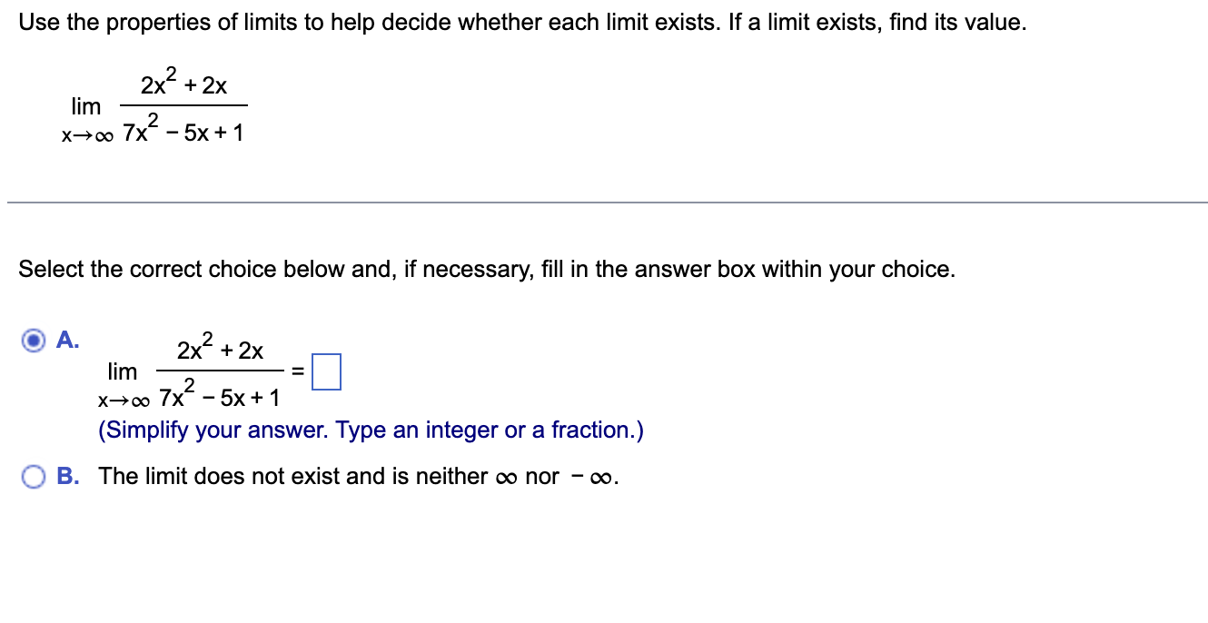 5 - Help, this question is very confusing on limits Use the