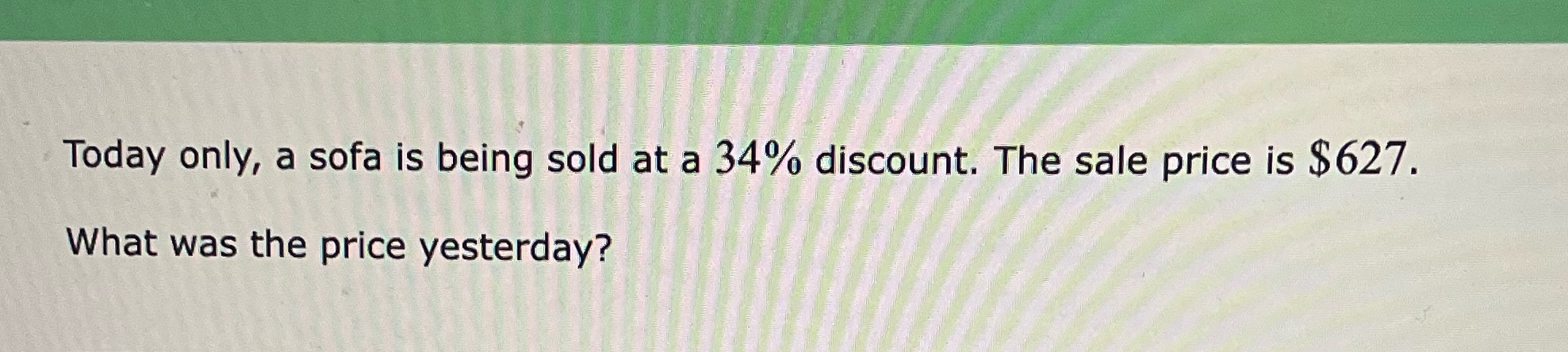 I need help Today only, a sofa is being sold at a