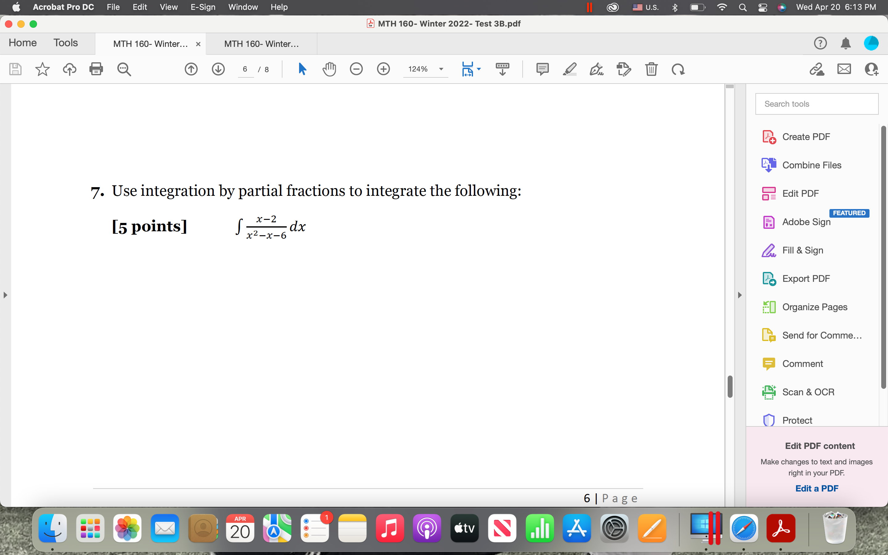 Acrobat Pro DC File Edit View E-Sign Window Help U.S. $