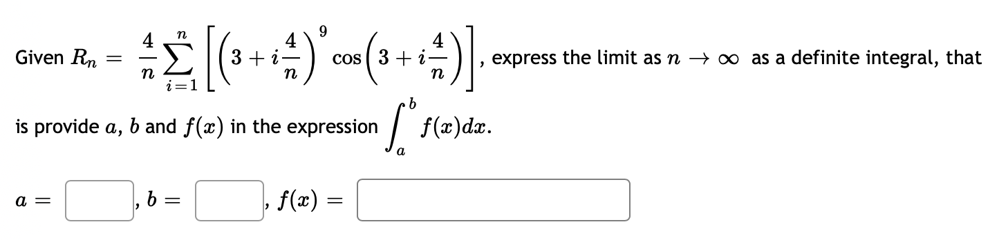5.2:-4th) 11. Given Rn = g: 1'21 9 4 4 (3 +
