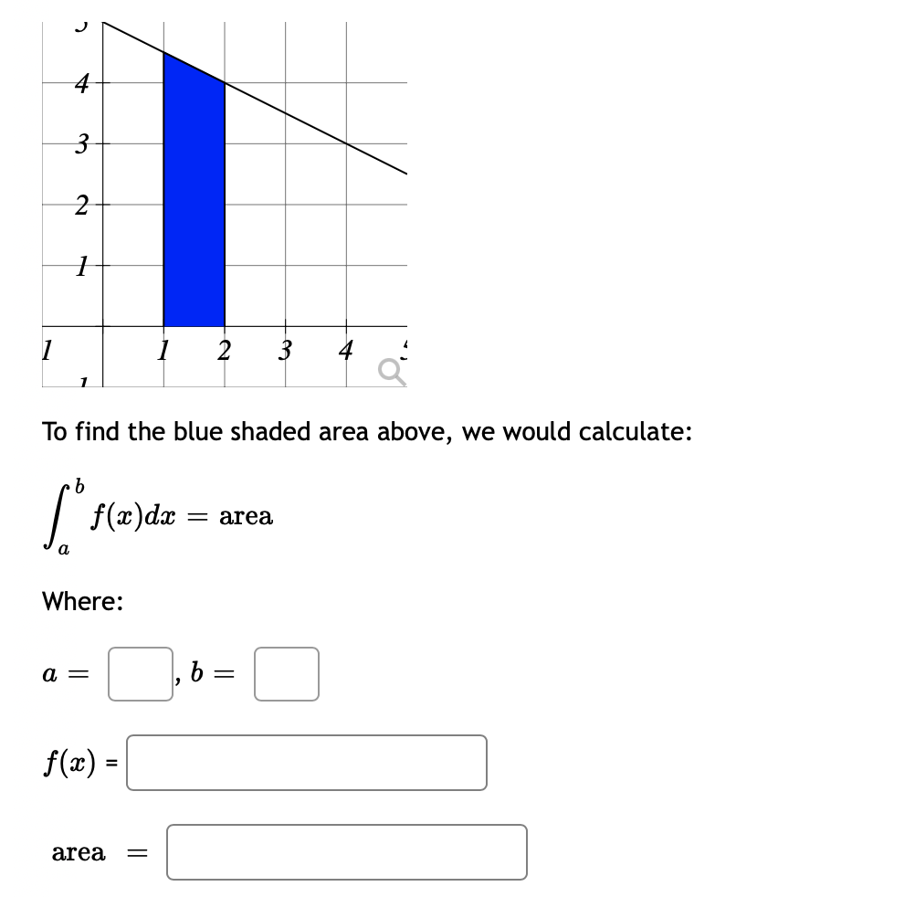 00 as a definite integral, that b is provide a, b and