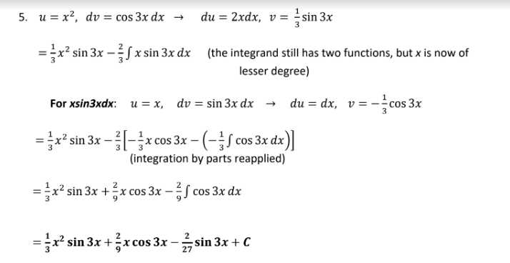 TECHNIQUES - INTEGRATION BY PARTS X. Integration by Parts Objectives: 1. Convert