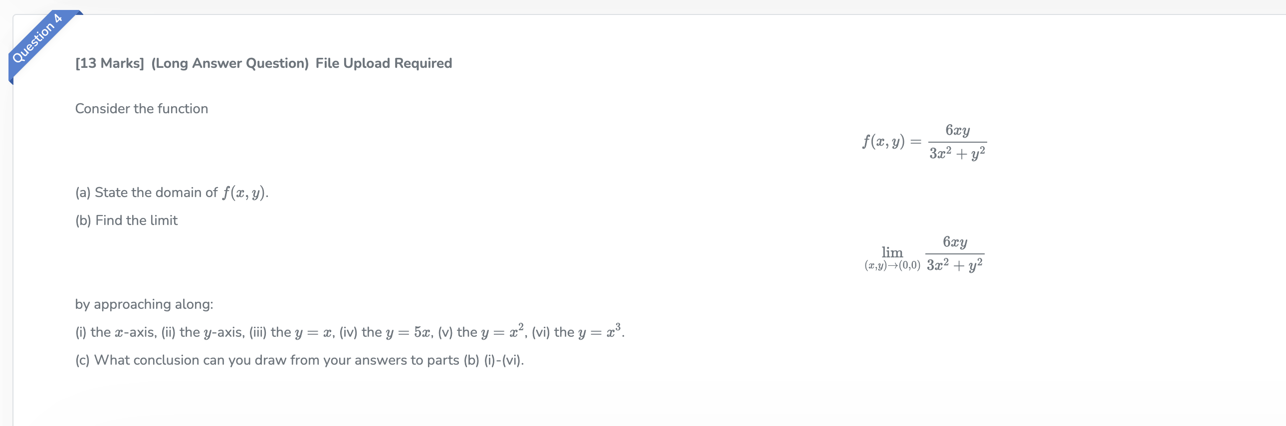 633/ a: = f( ,y) 39:2 + 3,2 (a) State the domain