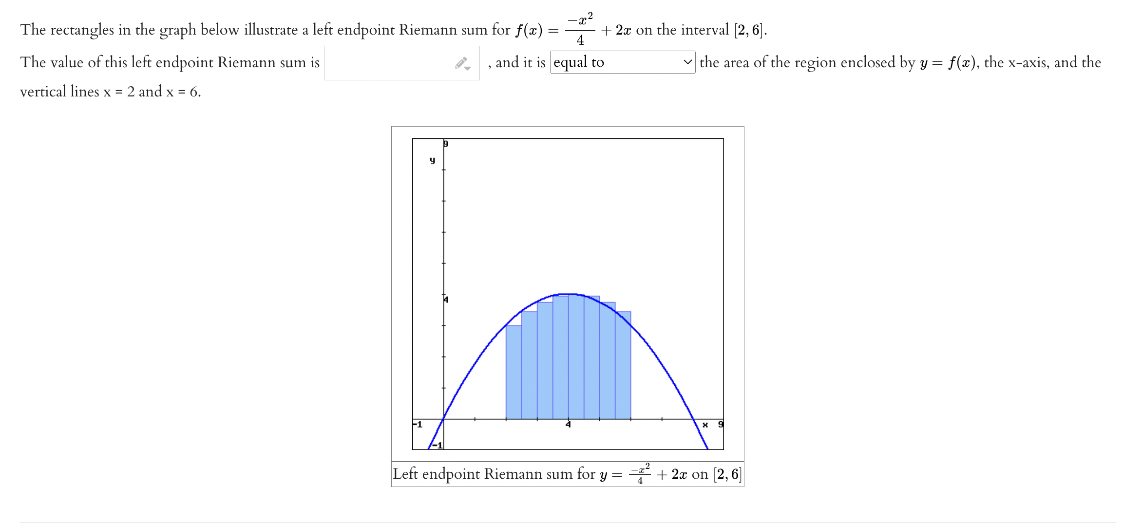, and it is the area of the region enclosed by y