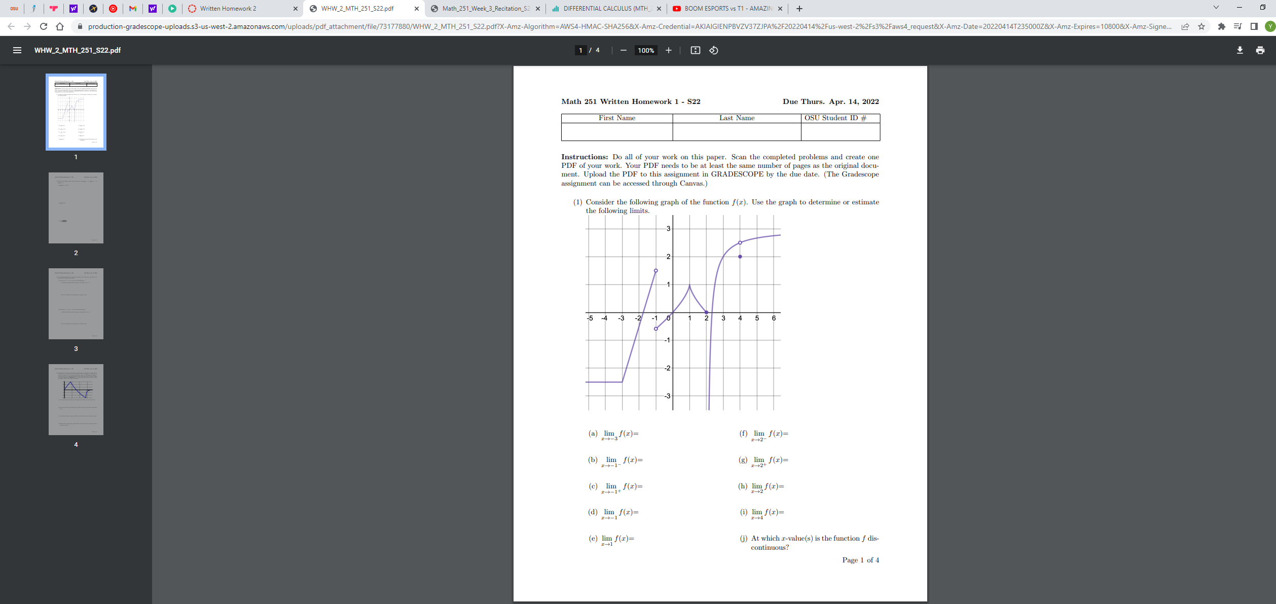 Written Homework 2 X 5 WHW_2_MTH_251_$22.pdf x Math_251_Week_3_Recitation_$2 x | will DIFFERENTIAL