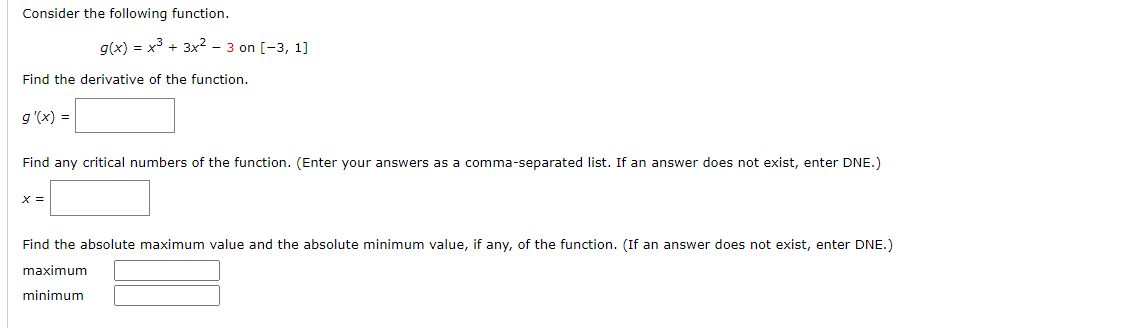 an answer does not exist, enter DNE.) maximum E mmmum E Consider