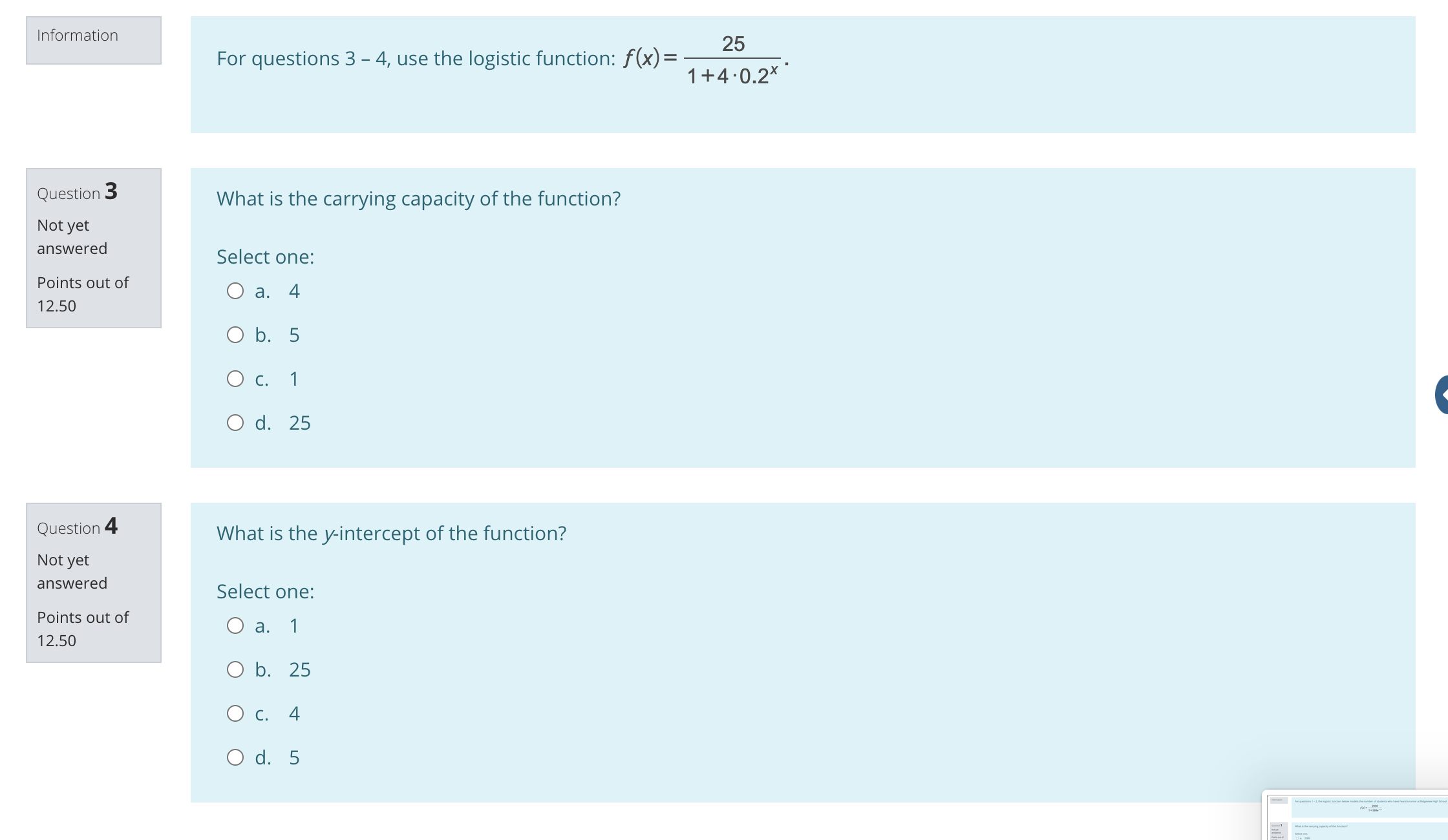 out of O a. 2000 12.50 O b. 50 O c. 399