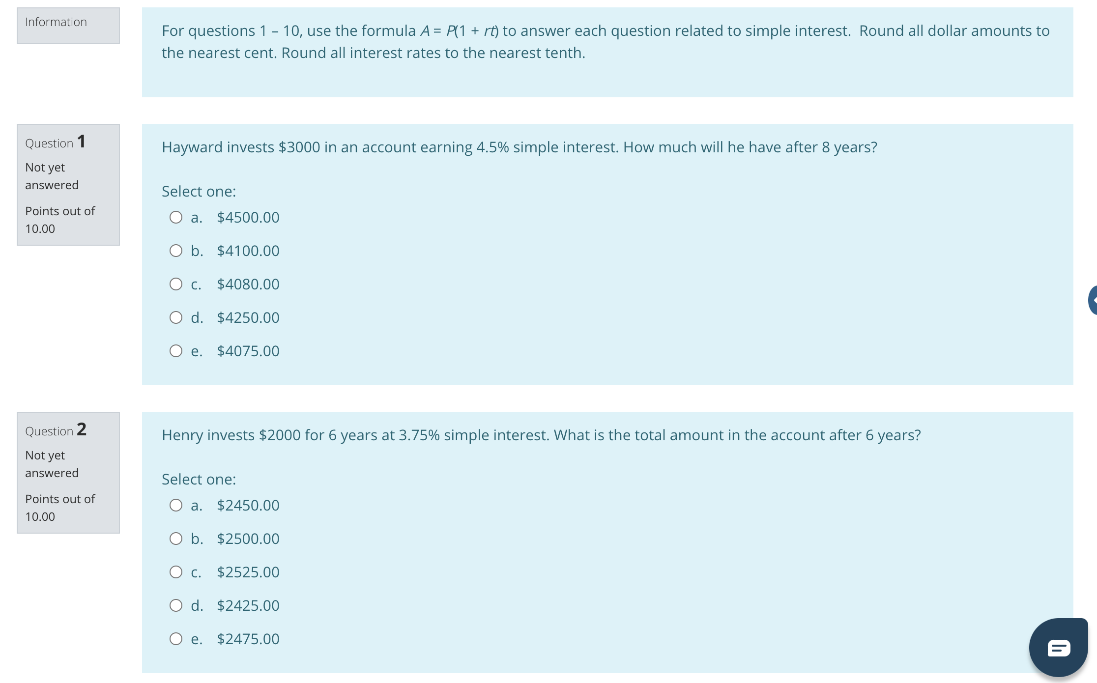 10Information 25 For questions 3 - 4, use the logistic function: f(x)