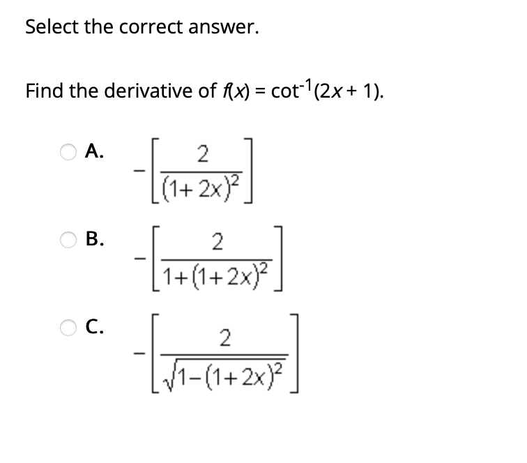 * C D. 3 In|sec(3x + 1)tan(3x + 1)| + C Select