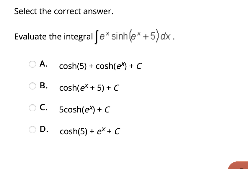 the curve of the function 11 between the limits 0 and 4.