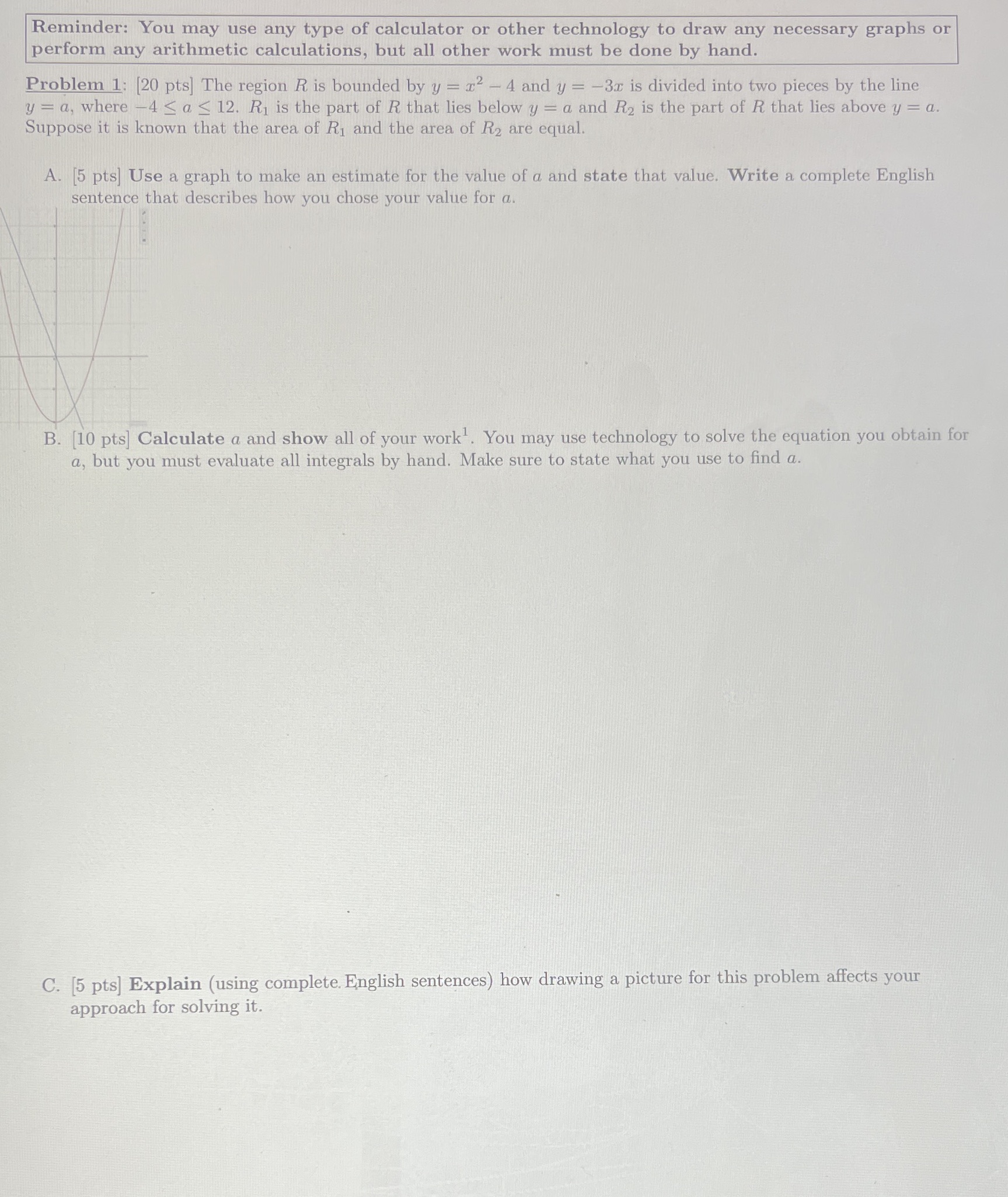 Please solve part A and B Reminder: You may use any type