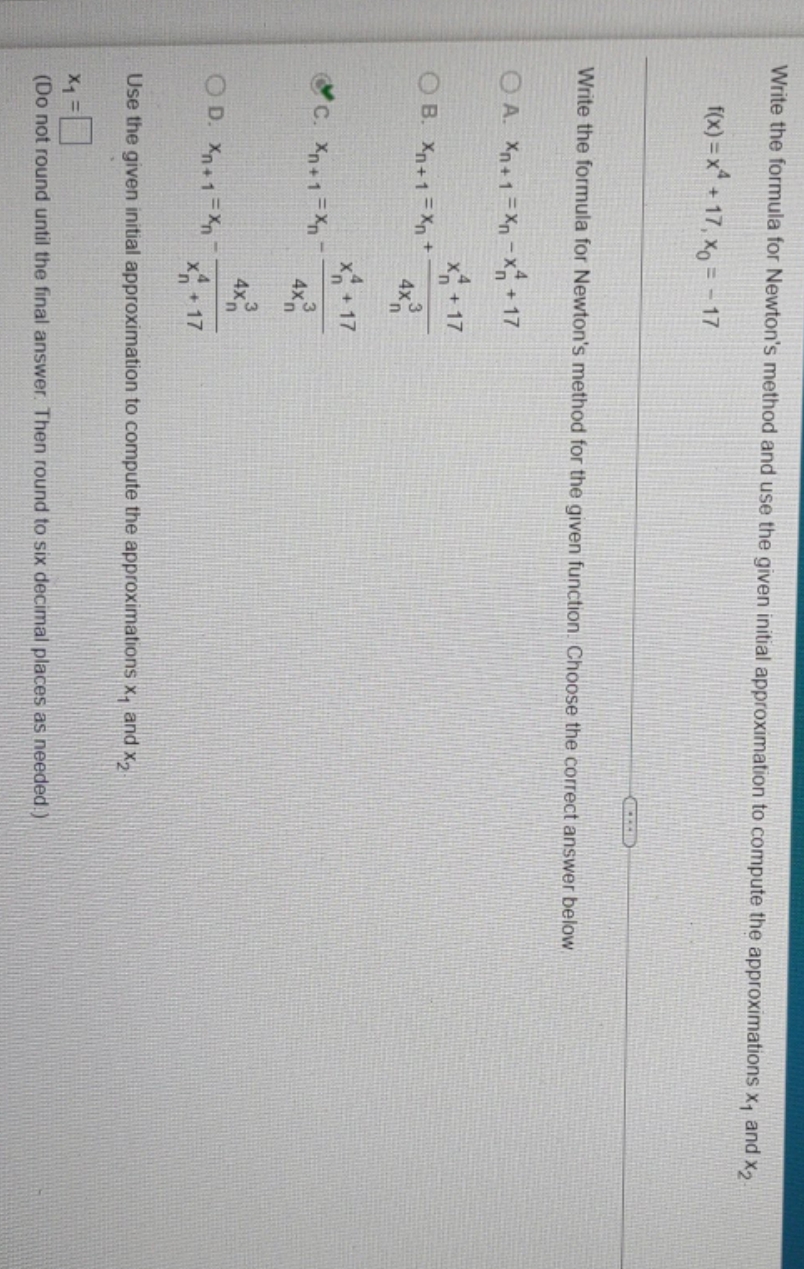 I just need x1 and x2 please help Write the formula for