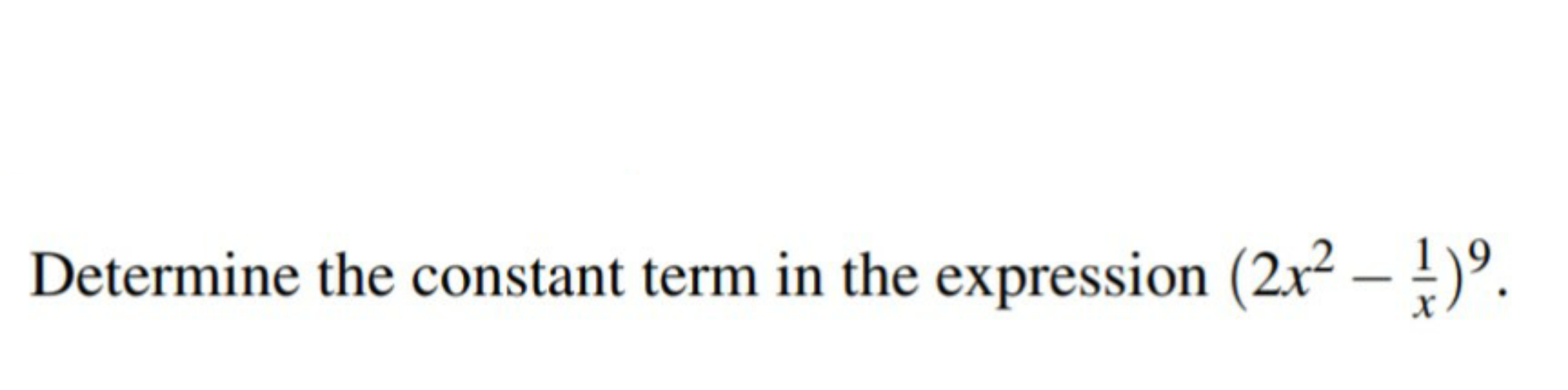 Determine the constant term in the expression (2x2