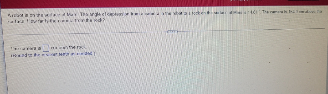 answer me fast sir A robot is on the surface of Mars.