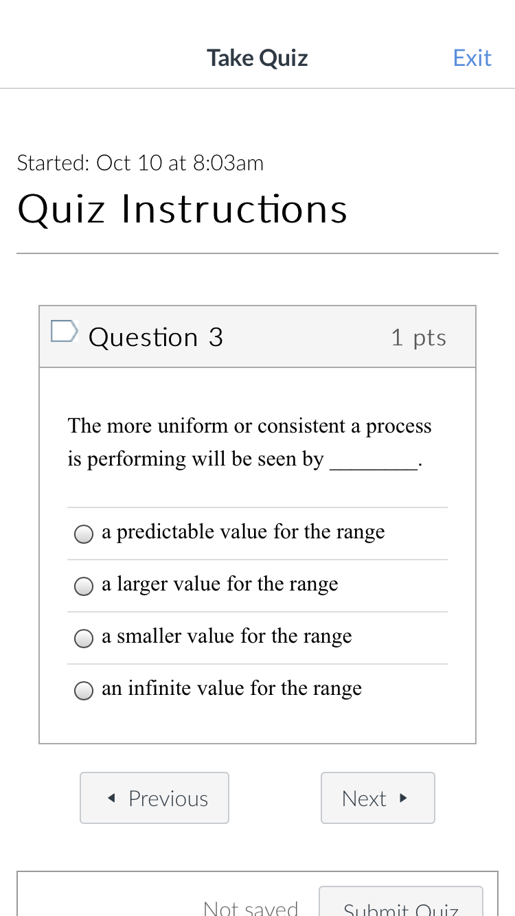 or consistent a process is performing will be seen by O a