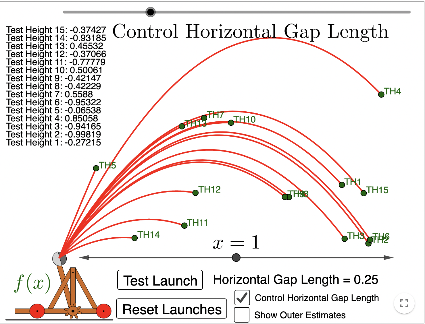 Height 13: 0.8523 Test Height 12: -0.86313 Test Height 11: 0.93911 Test