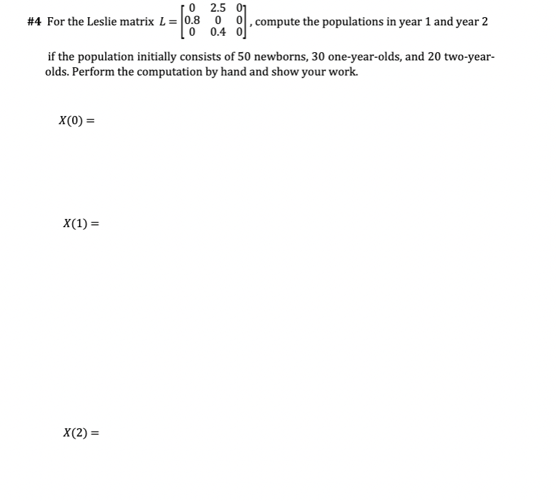 0 0 compute the populations in year 1 and year 2 0