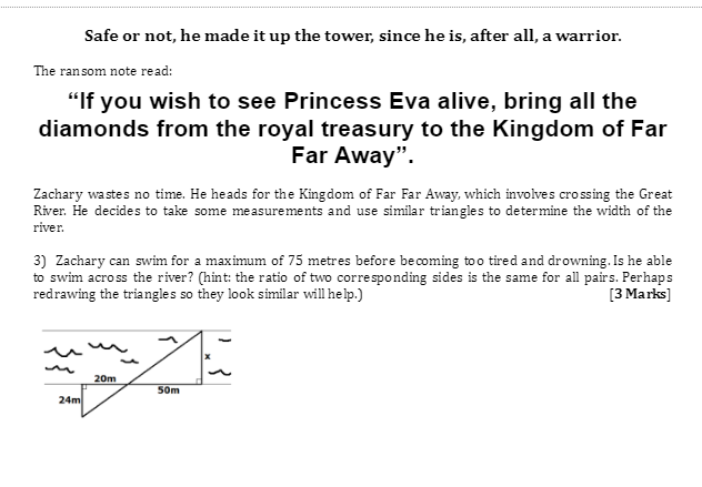 Safe or not, he made it up the tower, since he is,