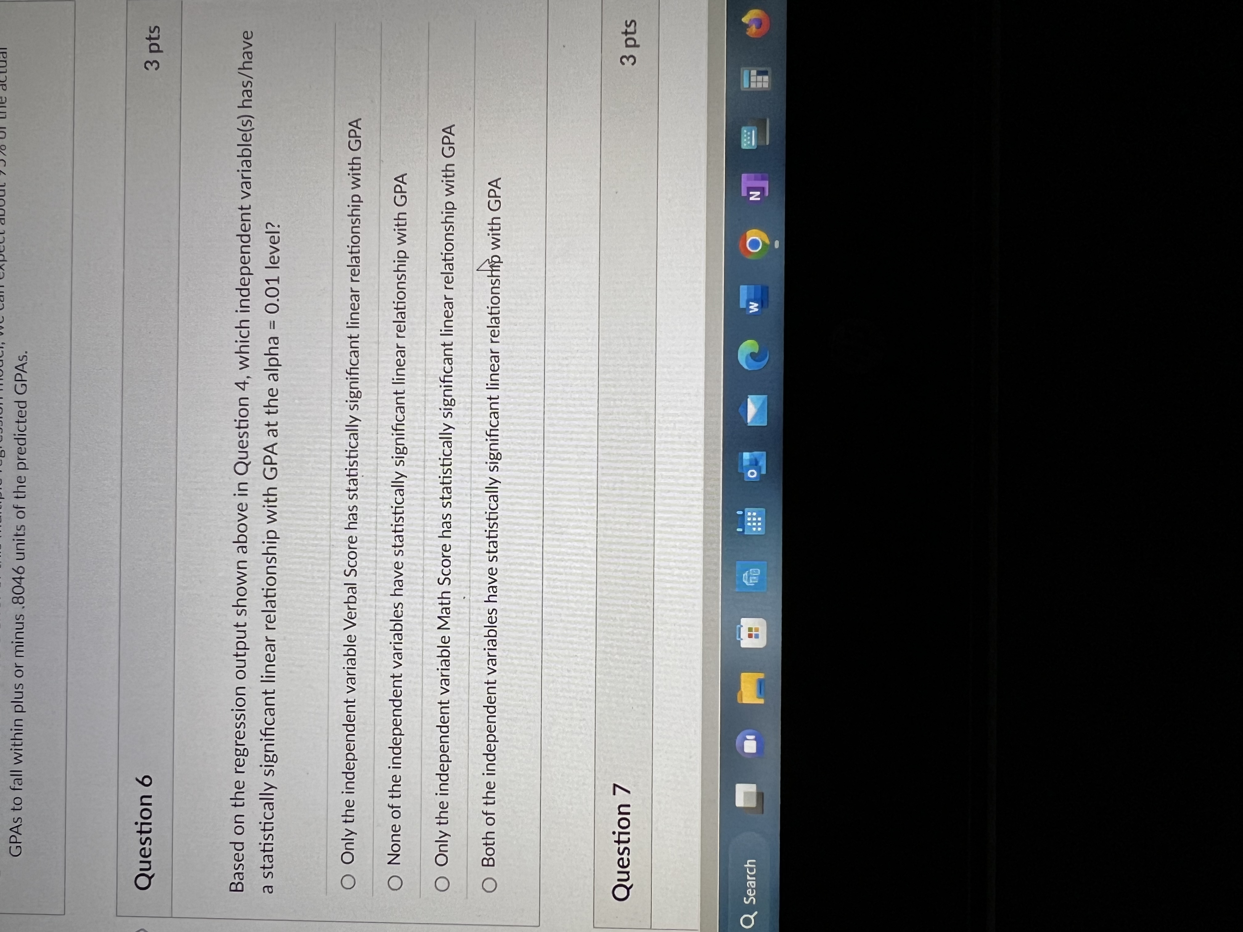 variables was fitted to predict GPAs. Using RStudio, the following scatter plots