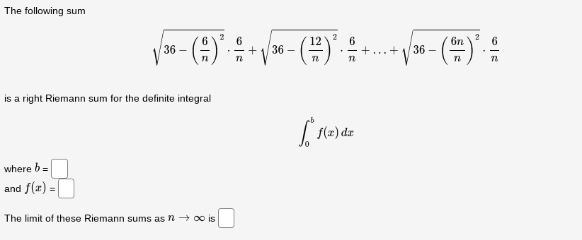 with n = 7.The following sum 2 12 2 6 6n 2